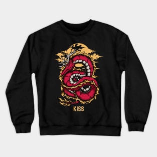 Flying Dragon Kiss Crewneck Sweatshirt